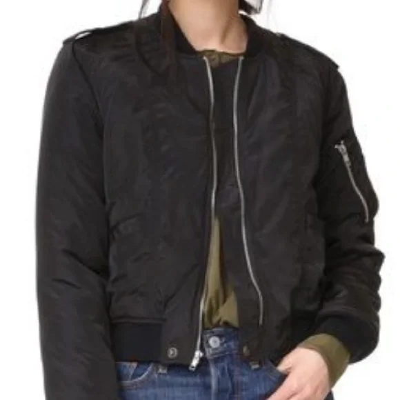 MCGUIRE Bomber Shell Nylon Quilted Lined Jacket Sz M* - Picture 1 of 15